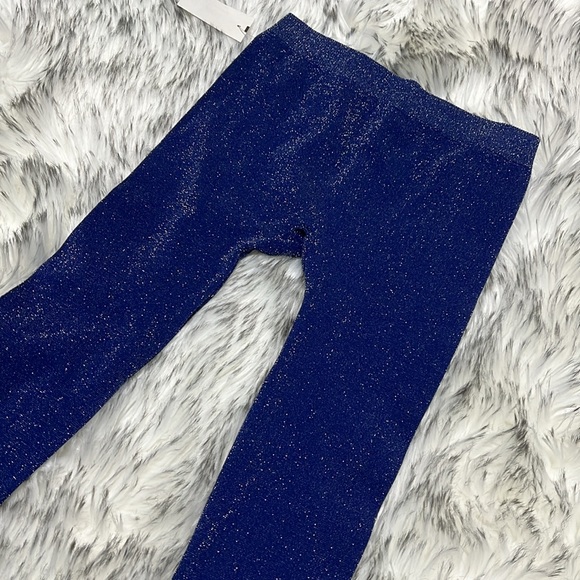 NWT Blue Shimmer Leggings S/M - Picture 3 of 6